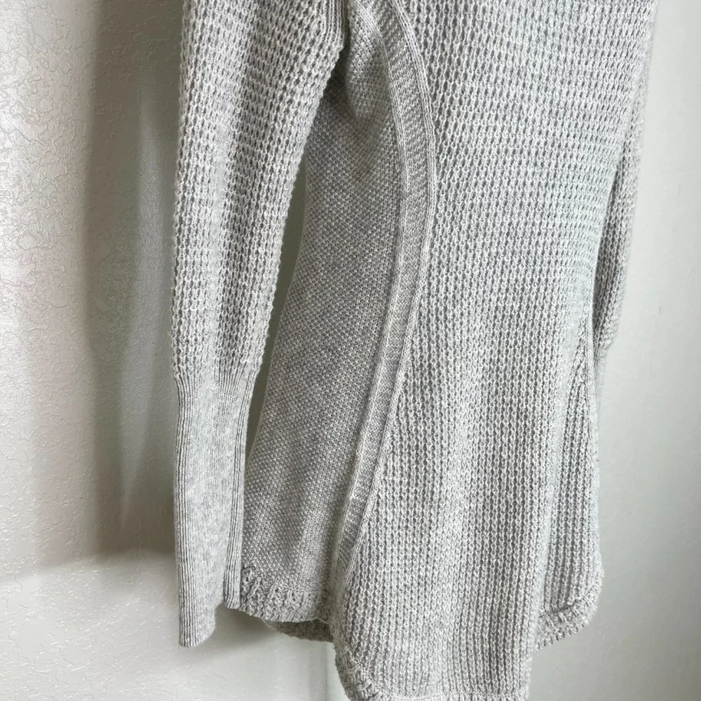 Anthropologie MOTH Cowl Neck Sweater, Light Grey, Cotton/Cashmere Blend,‎ Small